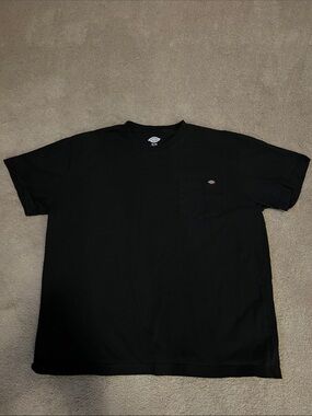NWOT-Dickies Heavy Cotton Black Short Sleeve Pocket Tee- size XL, *never worn*